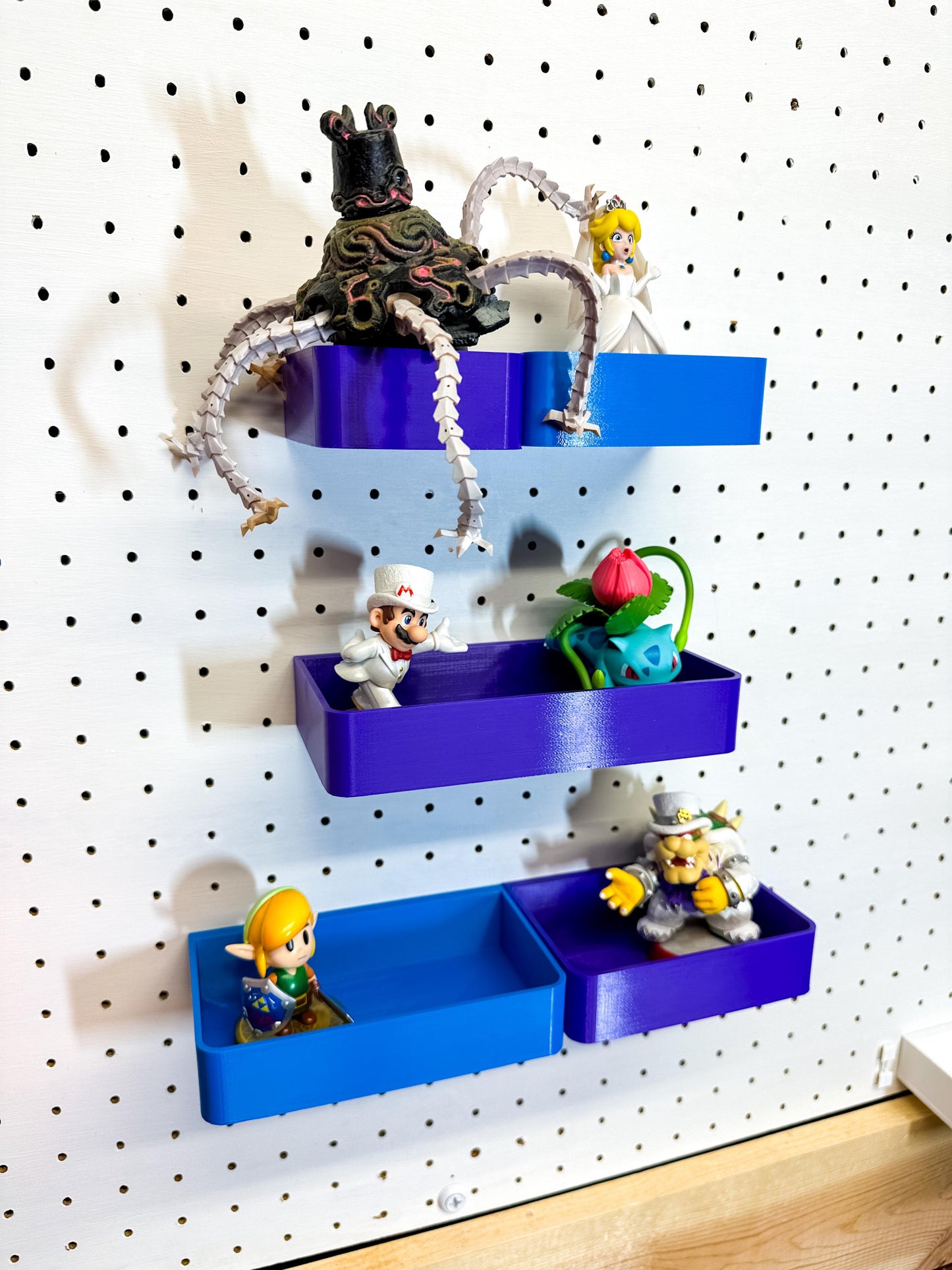 Pegboard Storage Bins - Fits 1/8" & 1/4" Pegboards - Versatile Organization Solution