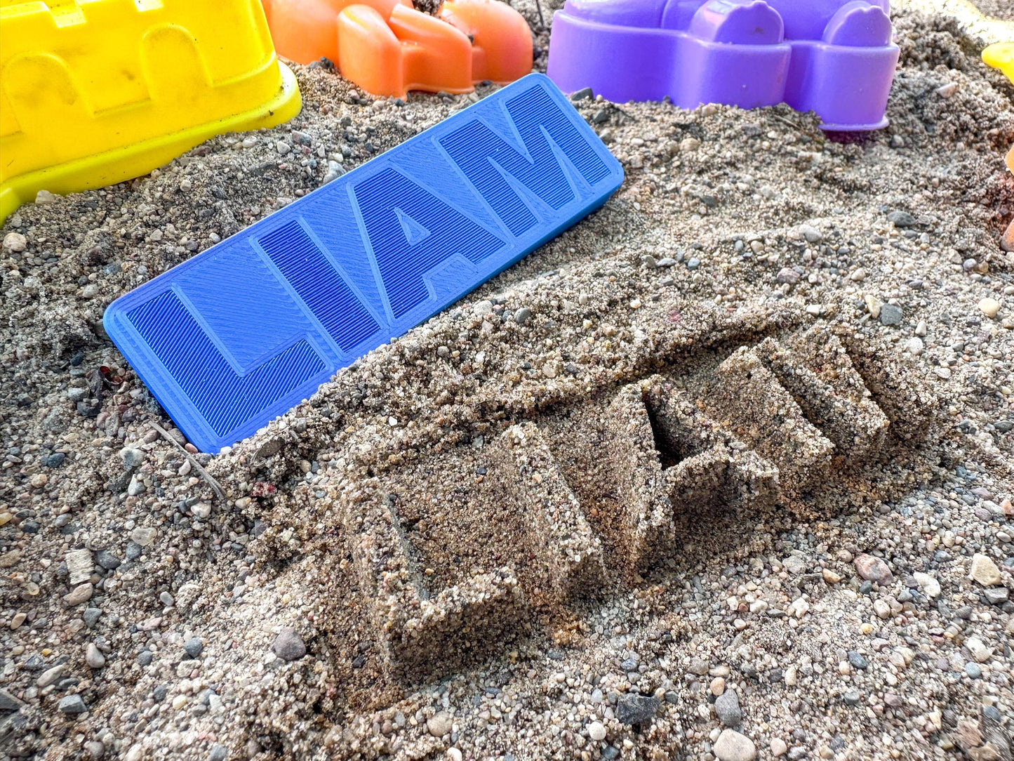 Custom Sand Toy Name Mold – Personalized Beach Sand Toy for Kids and Adults - Available In Any Color!