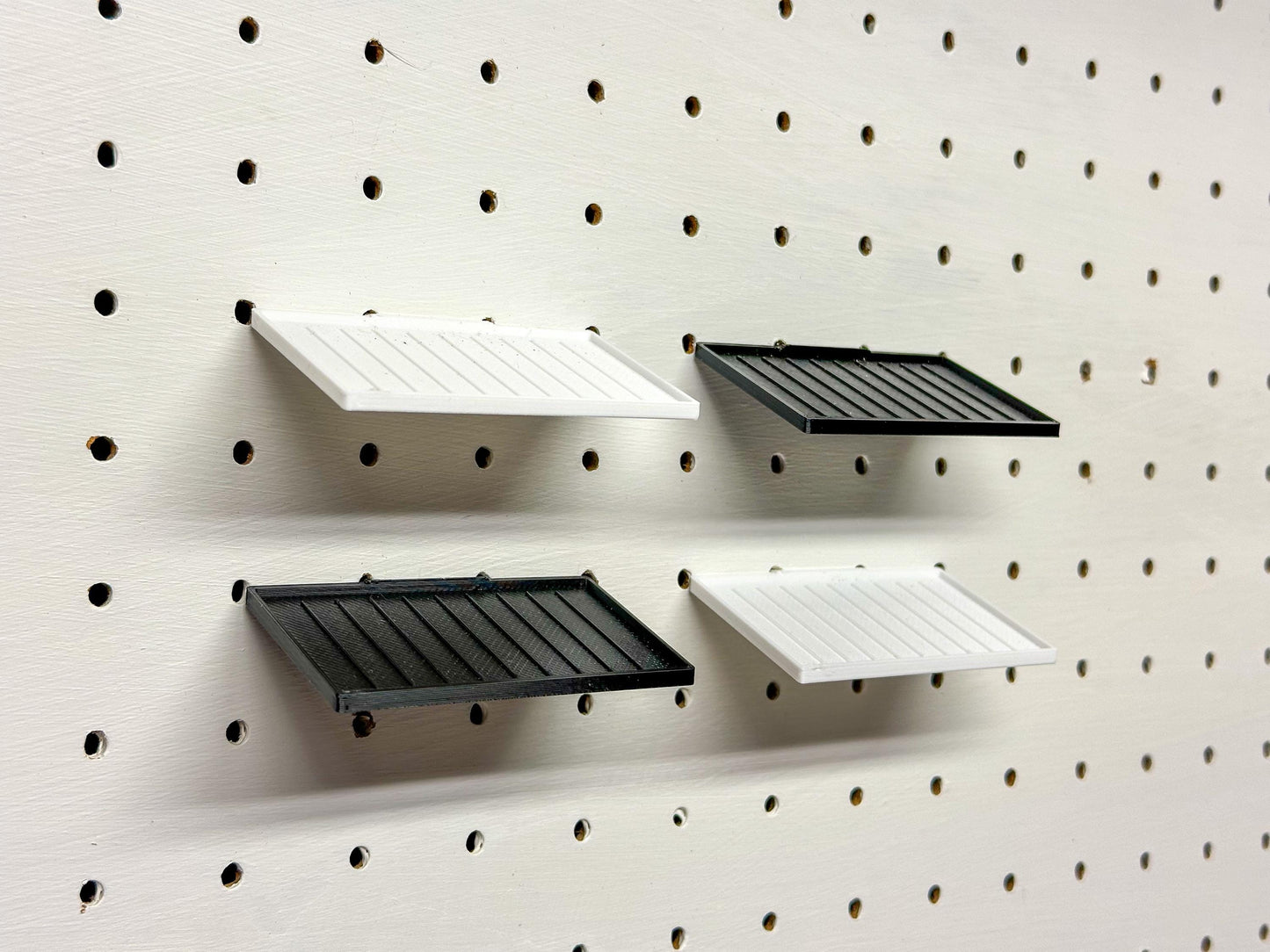 Angled Hot Wheels Pegboard Shelves - Perfect for Displaying Your Open Die Cast Cars Collection