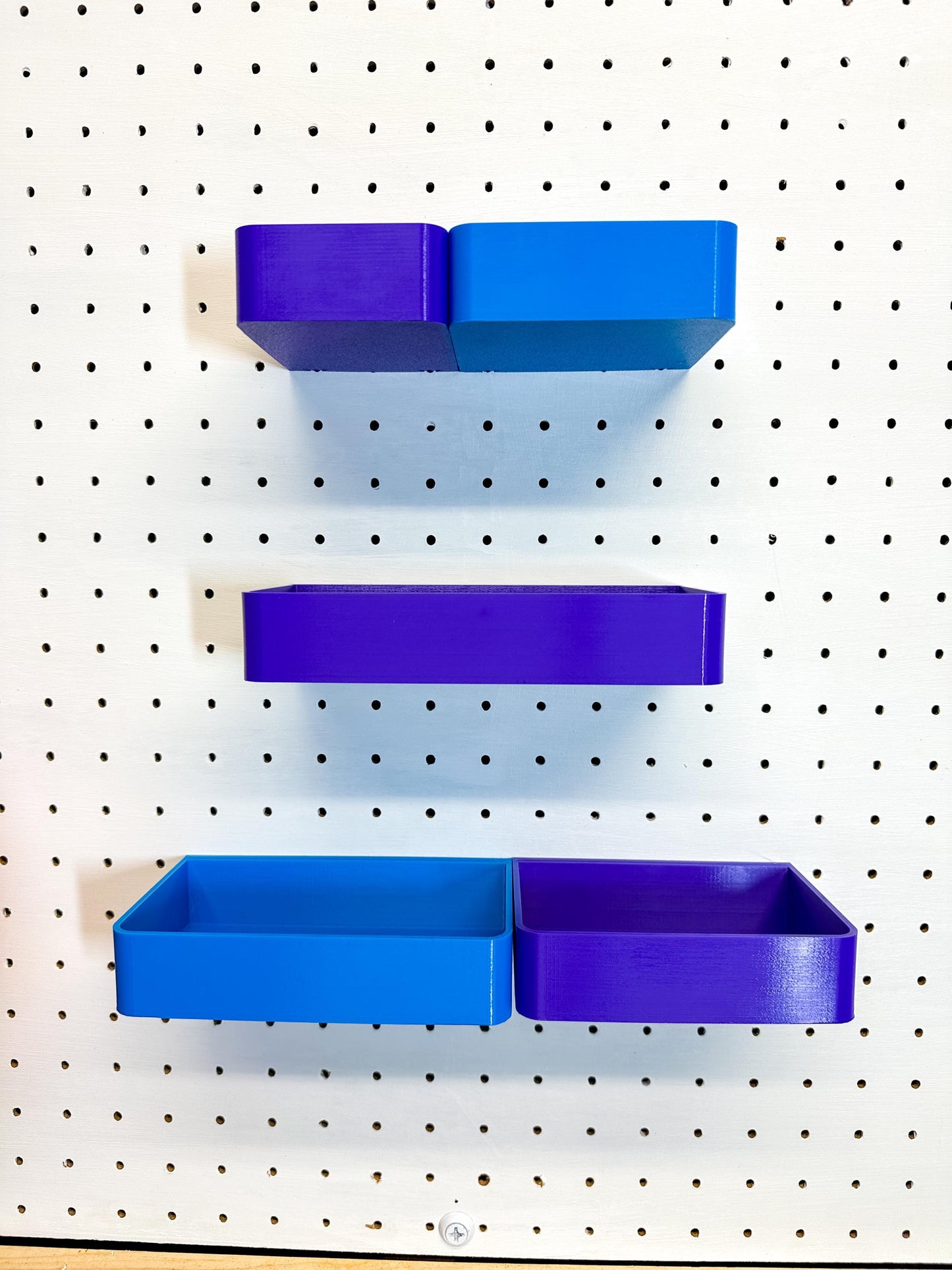 Pegboard Storage Bins - Fits 1/8" & 1/4" Pegboards - Versatile Organization Solution