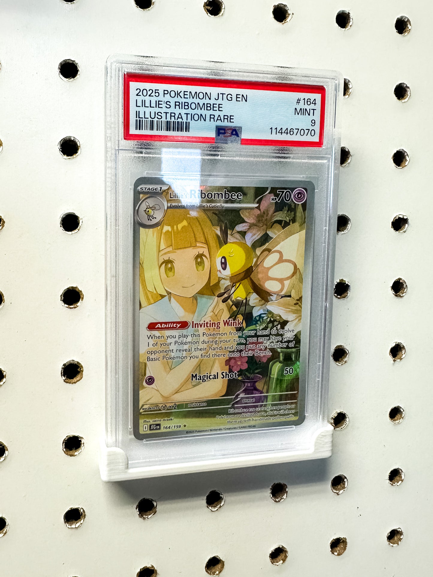 PSA Slab Pokémon Card Pegboard Organizer and Display - Set of 20