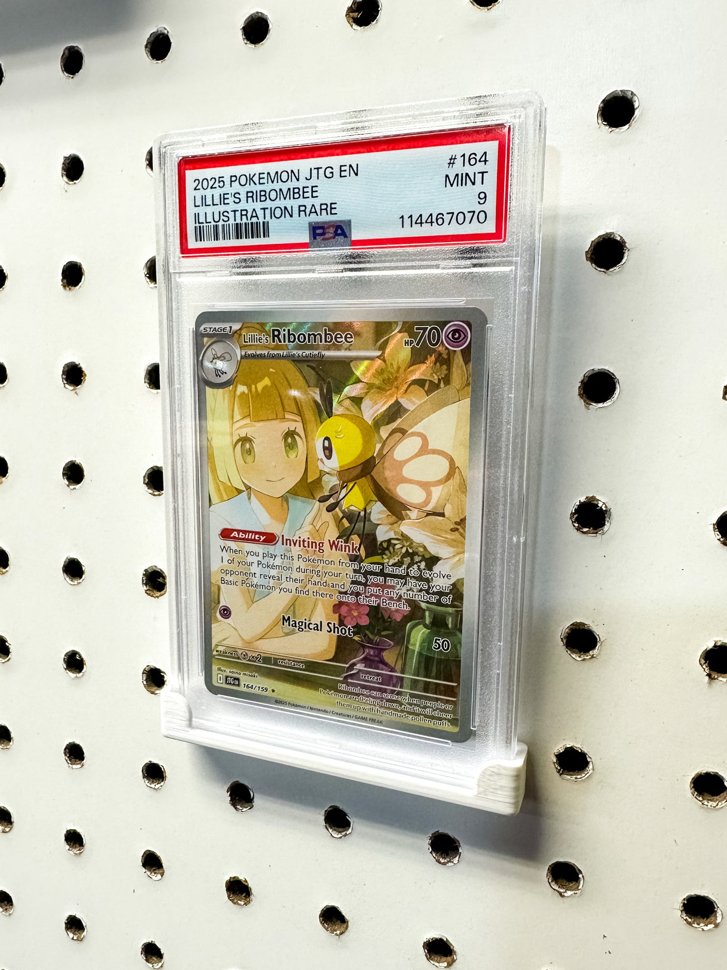 PSA Slab Pokémon Card Pegboard Organizer and Display - Set of 20
