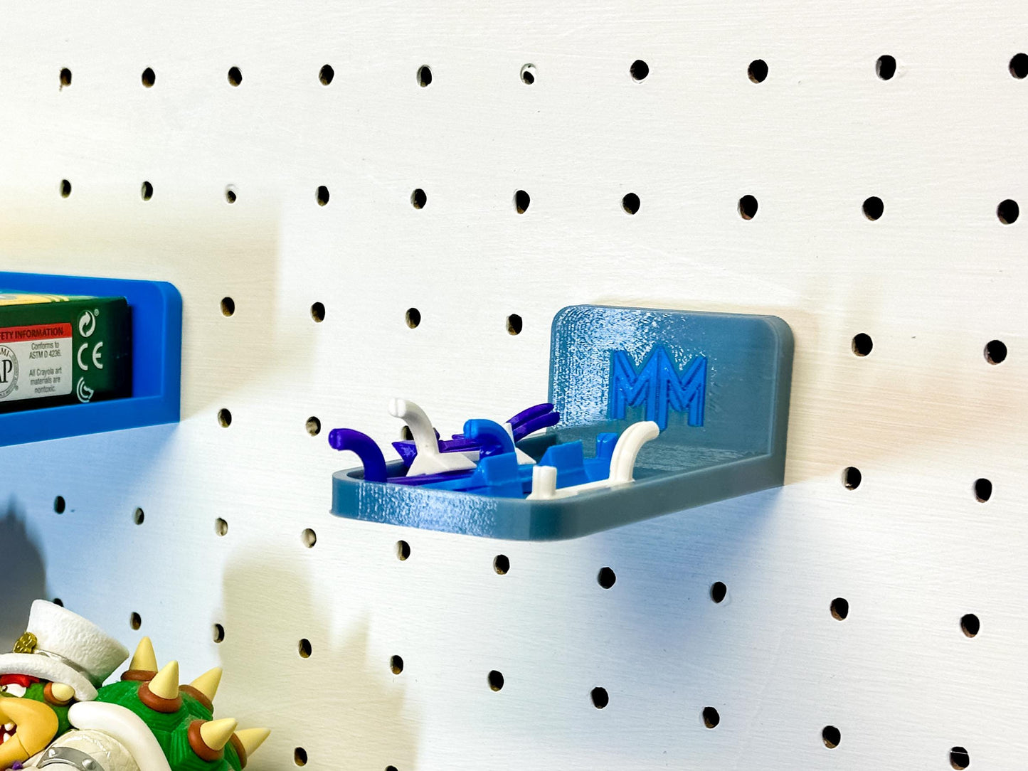 Pegboard Storage Shelves - Fits 1/8" & 1/4" Pegboards - Versatile Organization Solution
